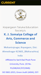 Mobile Screenshot of kjscollege.com